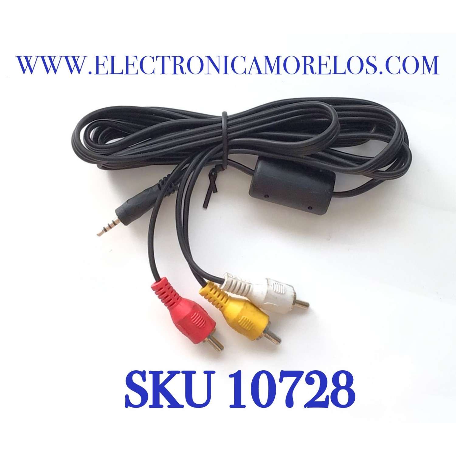 CABLES DE 3 RCA ( AMARILLO, BLANCO Y ROJO ) MACHO CON AUXILIAR / 3.5MM / COMPATIBLE CON DIFERENTES DISPOSITIVOS, MARCAS Y MODELOS